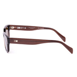 Brown rectangle sunglasses on a white background