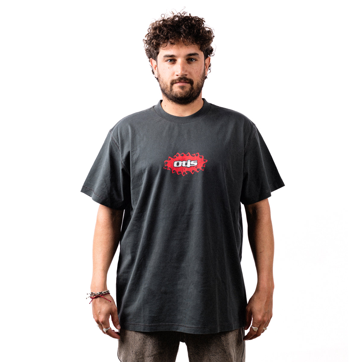 OTIS Flaming Sun Tee - Faded Coal