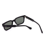 Black sunglasses on a white background