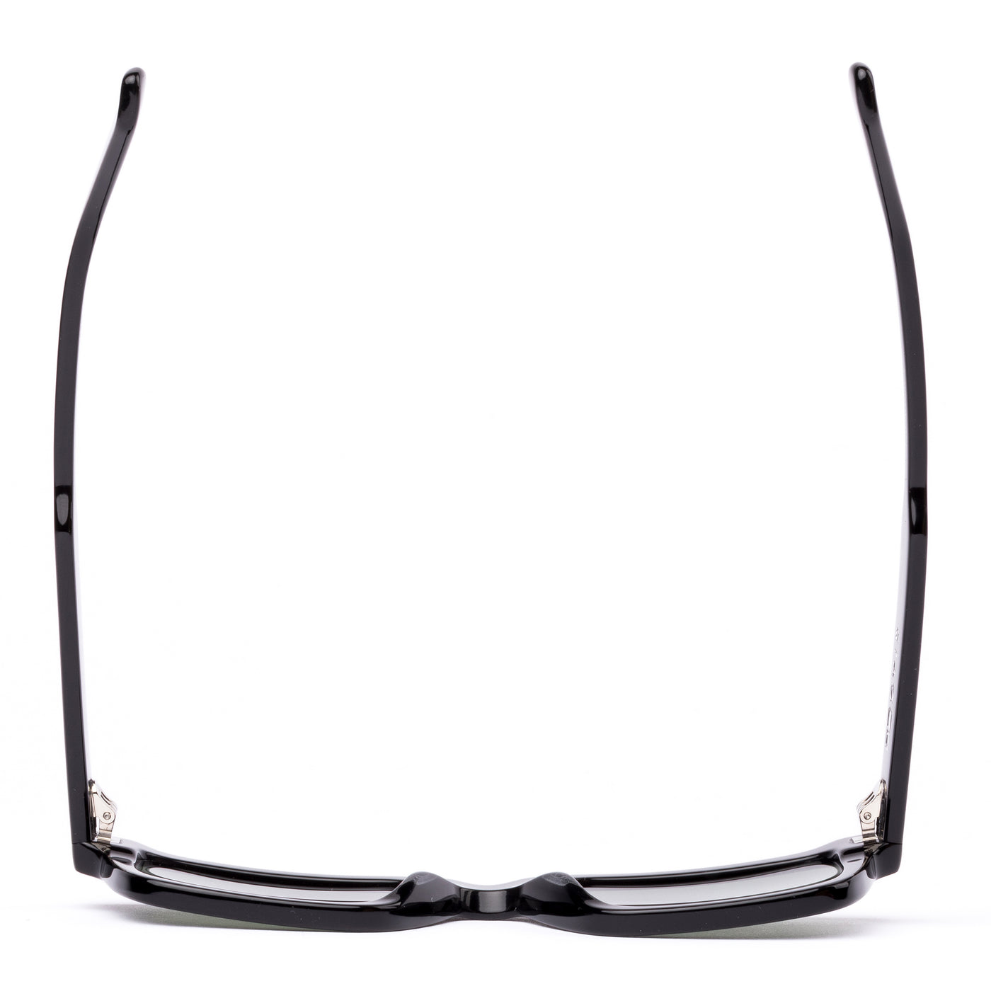 Black sunglasses on a white background