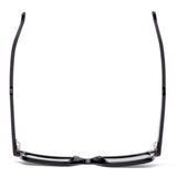 Black sunglasses on a white background