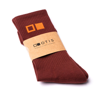 OTIS Classic Crew Socks Burgundy