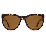 Women's round scratch resistant sunglasses
