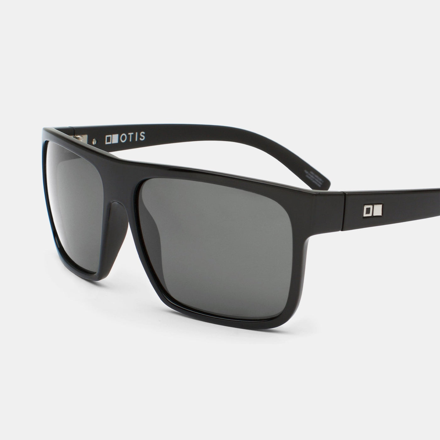 Black OTIS Eyewear sunglasses facing the side