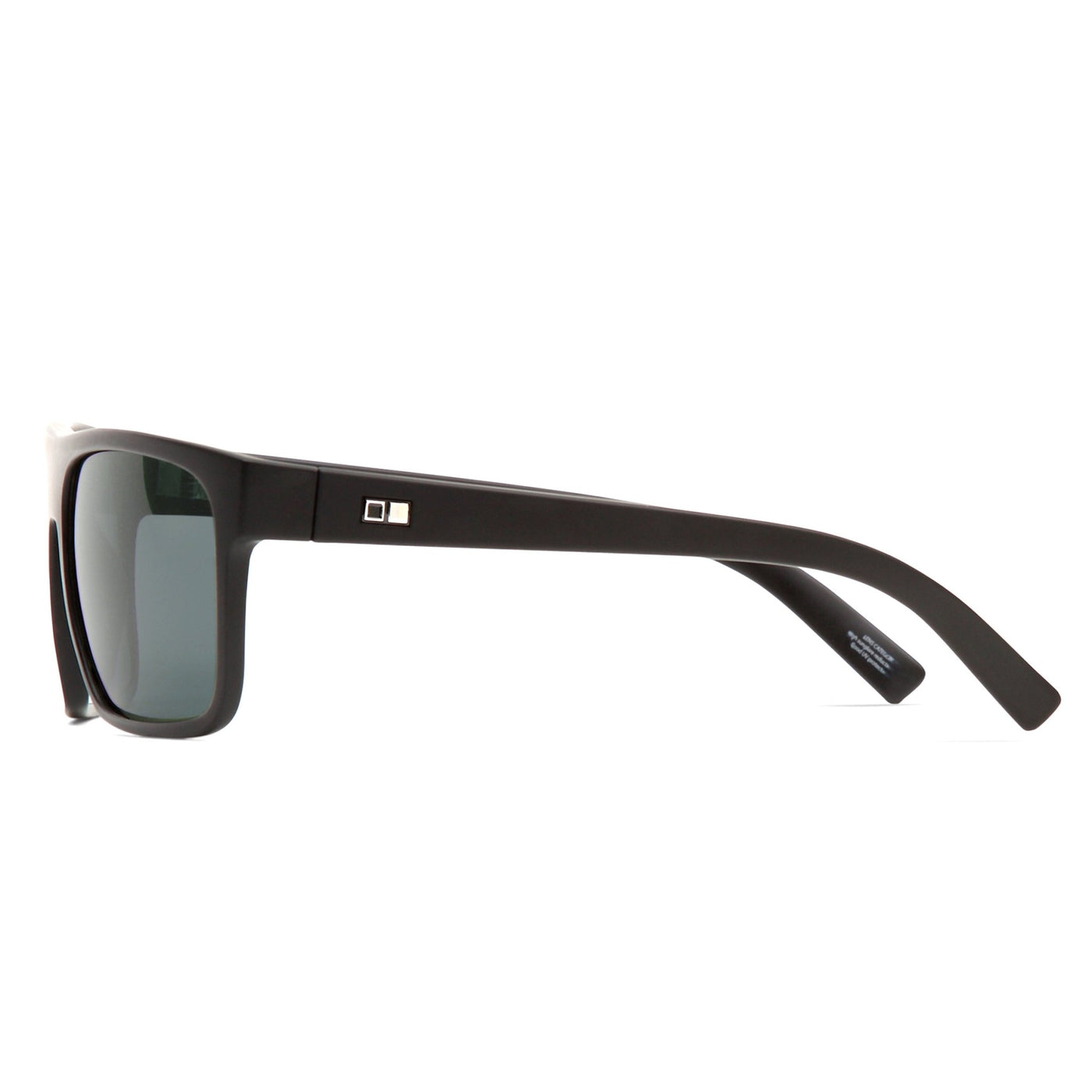 Black OTIS Eyewear sunglasses facing the side
