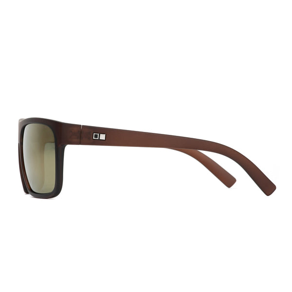OTIS Eyewear brown sunglasses from the side angle