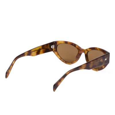 Tort cat eye sunglasses from the back