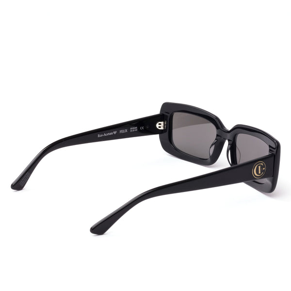 Black OTIS Eyewear Rectangle sunglasses from the back
