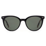 Black scratch resistant sunglasses by OTIS eyewear called Jazmine in Eco Havana Licorice