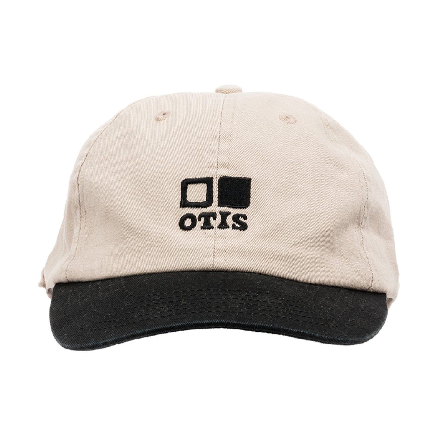 Black and beige cap facing forward with OTIS Eyewear logo