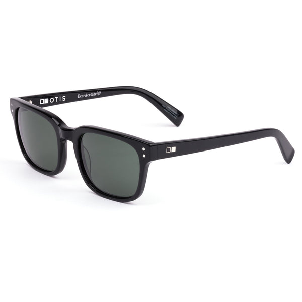 Black OTIS Eyewear sunglasses facing sideways